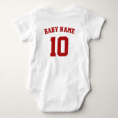 Benfica Baby Jersey Bodywarmer Romper (Achterkant)