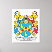 Benfield Family Crest Canvas Afdruk (Voorkant)