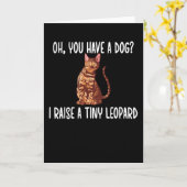 Bengaal Cat Lover Gifts Cat Owner Rosetted Bengal Kaart (Gele Bloem)