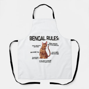 Bengaal Cat Lover Gifts Cat Owner Rosetted Bengal Schort