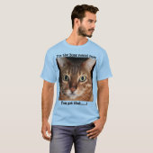 Bengaal Cat Mannen T-Shirt "Ik ben de baas......" (Voorkant volledig)