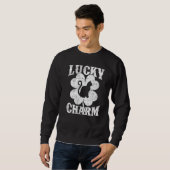 Bengaal Cat Shamrock Lucky Bengal Cat St Patrick's Trui (Voorkant volledig)