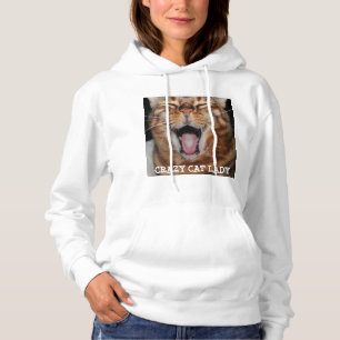 Bengaal Cat Womens Hoodie "CRAZY CAT LADY"