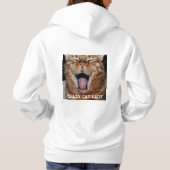 Bengaal Cat Womens Hoodie "CRAZY CAT LADY" (Achterkant)