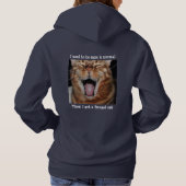 Bengaal Cat Womens Hoodie "Ik was normaal..." (Achterkant)