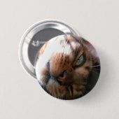Bengaal gekke kat ronde button 5,7 cm (Voorkant /achterkant)