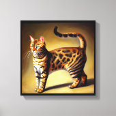 Bengaal Kat Canvas Afdruk (Voorkant)