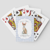 Bengaal Kat Huwelijksgunst Pokerkaarten (Achterkant)