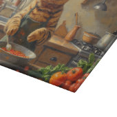 Bengaal Kat Kookt in Keuken Snijplank (Hoek)