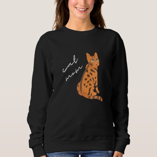 Bengaal kat mam voor kat trui (Voorkant)