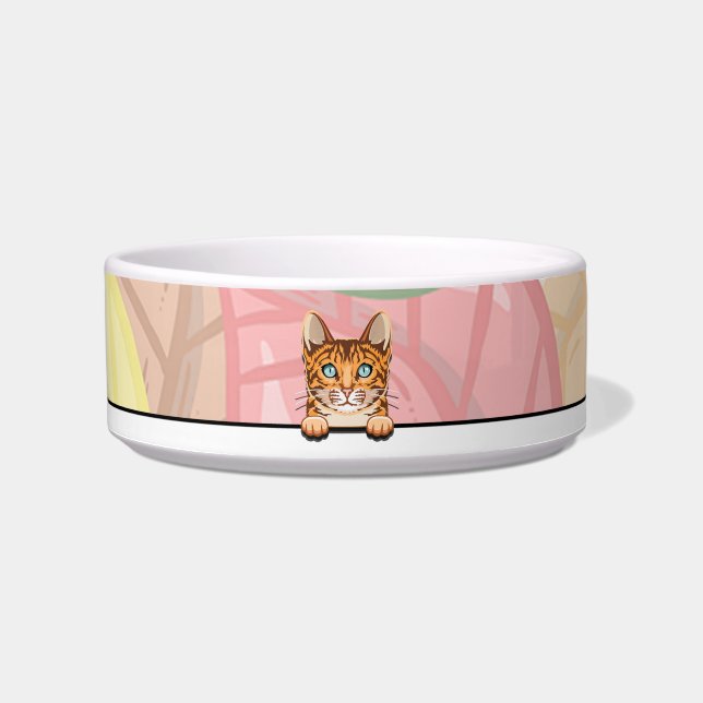 Bengaal Kat Voerbak Voerbakje (Voorkant)