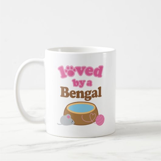 Bengaal kattenbrood met een cadeau koffiemok (Links)