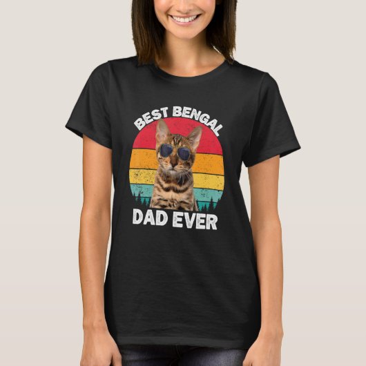 Bengaal Papa Kat Bengalen Kat Eigenaar T-shirt (Voorkant)