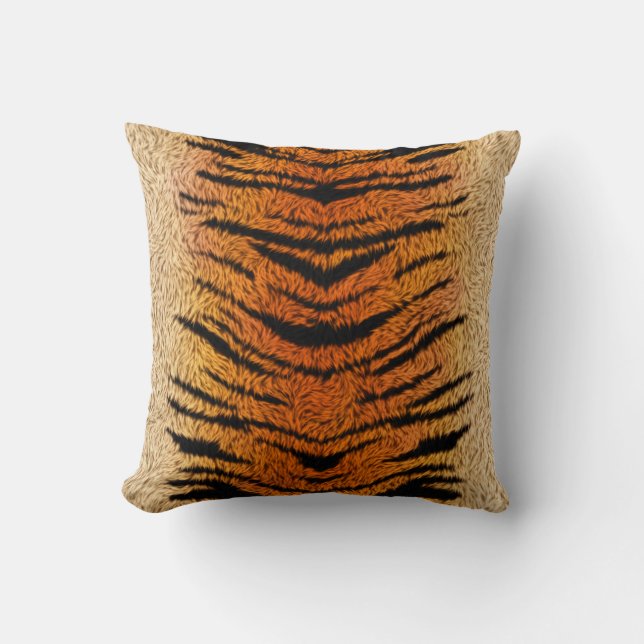 Bengaal Tiger Animal Fur Kussen (Voorkant)