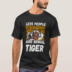 Bengaal tijger Minder mensen Tijger Hoofd van Afri T-shirt