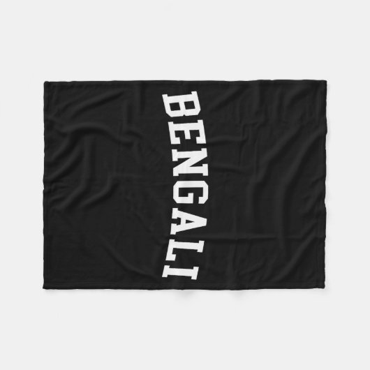 Bengaals fleece deken (Voorkant (Horizontaal))