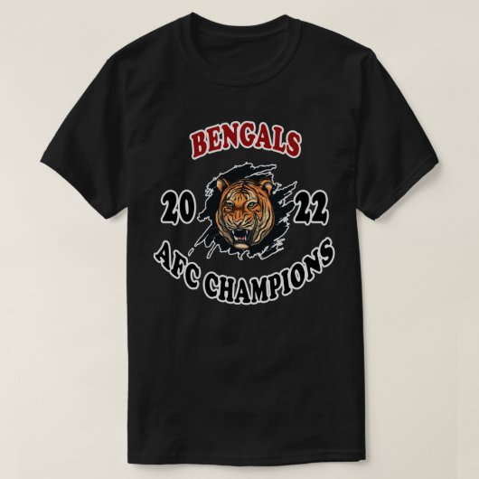Bengaals Kampioenschap 2022 Bengaals Super Bowl 20 T-shirt (Design voorkant)