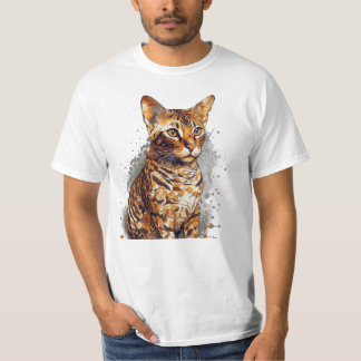 -  Bengaals Kattenportret Art Prints voor Ornam T-shirt