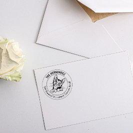 bengaals kattenretouradres rubberstempel