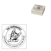 bengaals kattenretouradres rubberstempel (Gestempeld)