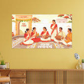 Bengaals Nieuwjaar Canvas Afdruk (Insitu (Woonkamer))