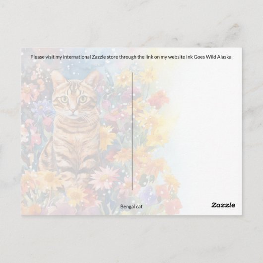 Bengaals Postcrossing - Briefkaart (Achterkant)