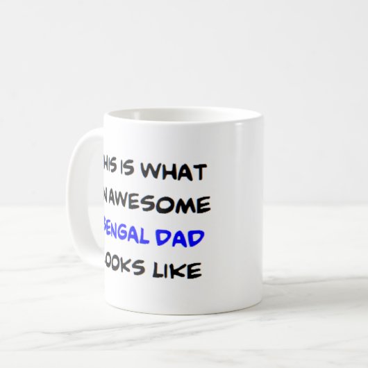 bengaals vader, geweldige koffiemok (Voorkant links)