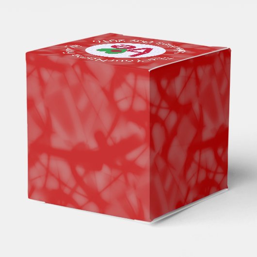 Bengaals Vlag Hart Rood LIEFDE Bedankdoosjes (Achterkant)