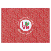 Bengaals Vlag Hart Rood LIEFDE Tafelkleed (Voorkant (Horizontaal))