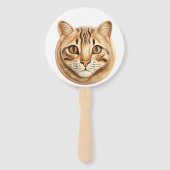 Bengaalse Cat 3D geïnspireerd Handwaaier (Achterkant)