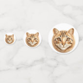 Bengaalse Kat 3D Geïnspireerd Confetti (Voorkanten)