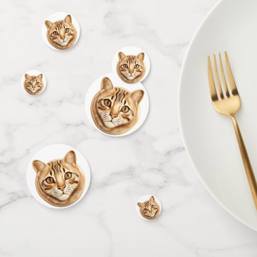 Bengaalse Kat 3D Geïnspireerd Confetti (Groep)