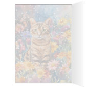 Bengaalse kat - 5" x 7" Art Kaart (Binnen (Links))