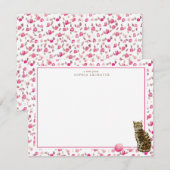 Bengaalse kat gepersonaliseerde briefpapier notitiekaartje (Voorkant / Achterkant)