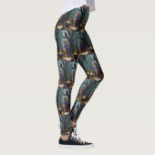 Bengaalse kat grillig Halloween schilderij Leggings (Rechts)