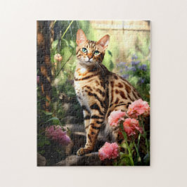 Bengaalse kat in de Natuur Legpuzzel