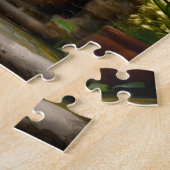 Bengaalse kat in de tuin legpuzzel (Zijkant)