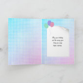 Bengaalse kat in doos verjaardag kaart (Binnen)