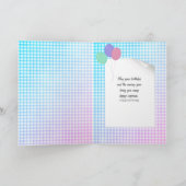 Bengaalse kat in doos verjaardag kaart (Binnen)