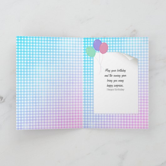 Bengaalse kat in doos verjaardag kaart (Binnen)