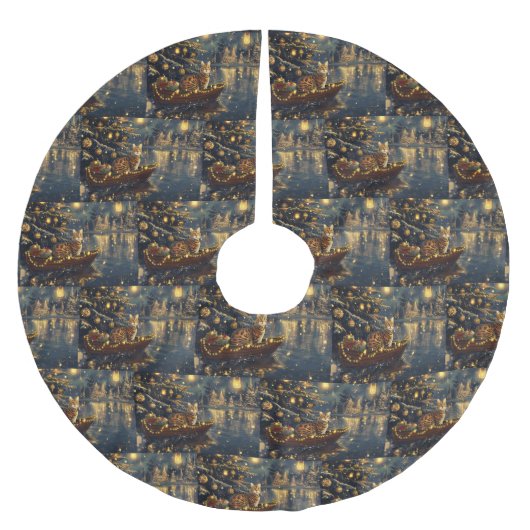 Bengaalse kat kerstvakantie reis kerstboom rok (Voorkant)