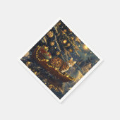 Bengaalse kat kerstvakantie reis servet (Hoek)