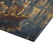 Bengaalse kat kerstvakantie reis snijplank (Hoek)