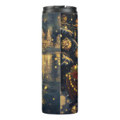 Bengaalse kat kerstvakantie reis thermosbeker (Achterkant)