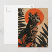 Bengaalse kat  kunst briefkaart (Voorkant / Achterkant)