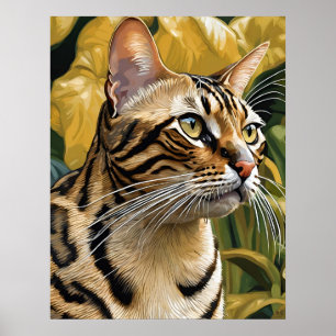 Bengaalse kat - Kunstdruk Poster