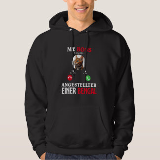 Bengaalse kat MIJN BAAS MEDEWERKER VAN EEN BENGAAL Hoodie