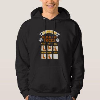 Bengaalse kat STUBBORN BENGAL CAT TRICKS Funny Cat Hoodie