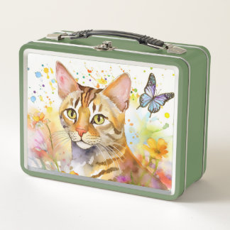 Bengaalse kat thema lunchbox