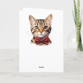 Bengaalse kat verjaardag kaart (Achterkant)